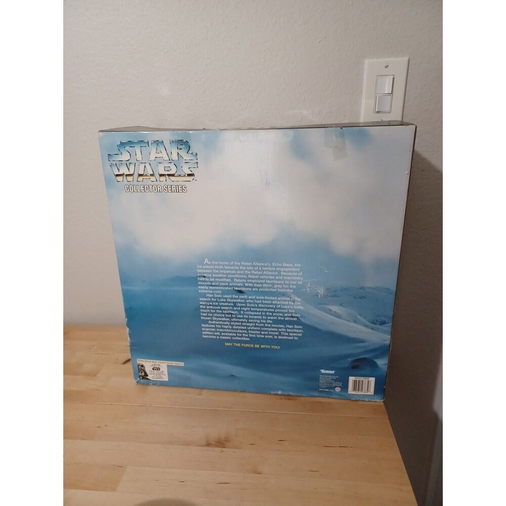 NEW DAMAGED BOX Star Wars Action Figure Han Solo Tauntaun 12" Kenner Collector E - Picture 8 of 12
